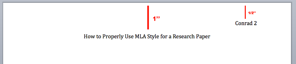 Mla format research paper citation