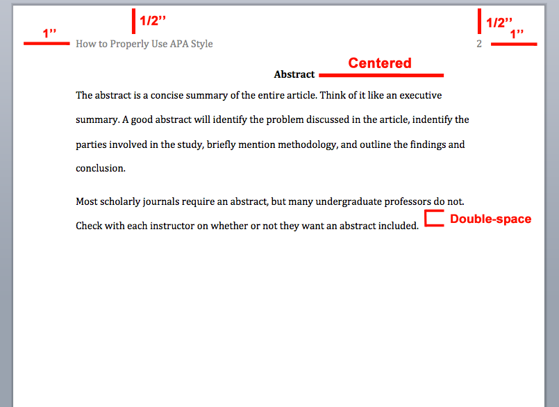 apa format example journal