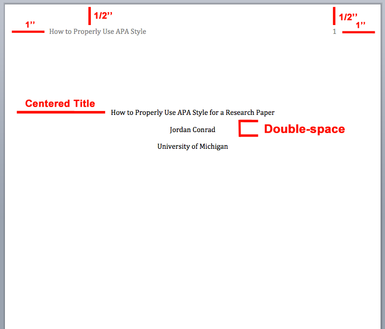 correct apa format example