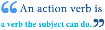 Action verbs definition 