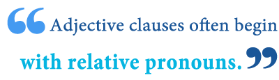 Adjectival clause definition