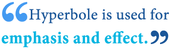 Hyperbolie versus Hyperboly define