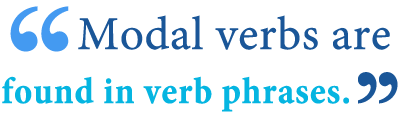 Modal verbs list 