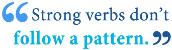 Strong and weak verbs 
