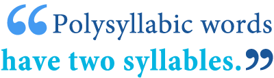 Syllable meaning 