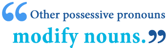 What are possessive pronouns 