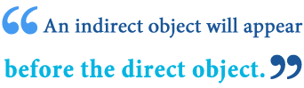 What is a indirect object pronoun