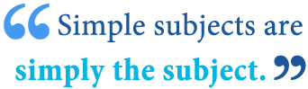 what is a simple subject and simple predicate