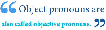 What is an objective pronoun meaning