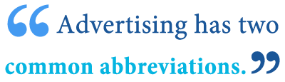abbreviation of advertising abbreviation