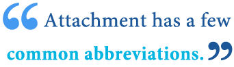 abbreviation of attachment abbreviation