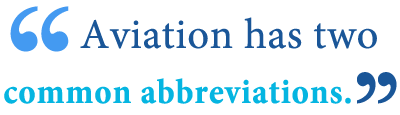 abbreviation of aviation abbreviation