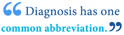 abbreviation of diagnosis abbreviation