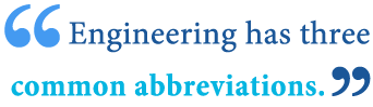 abbreviation of engineering abbreviation