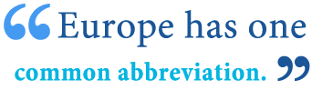 abbreviation of europe abbreviation