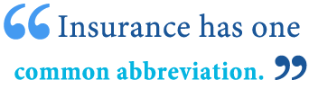 abbreviation of insurance abbreviation