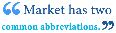 abbreviation of market abbreviation