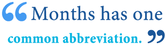 abbreviation of months abbreviation