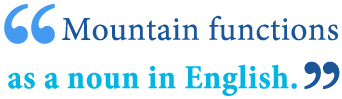 abbreviation of mountain