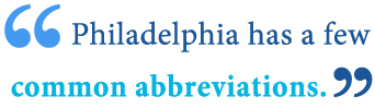abbreviation of philadelphia abbreviation