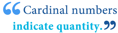 cardinal versus ordinal numbers