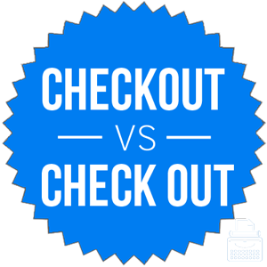 checkout versus check out