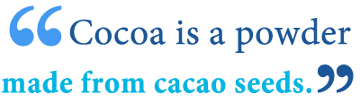 cocoa powder vs cacao