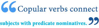 define copulative verb 