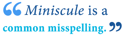 define minuscule define miniscule 