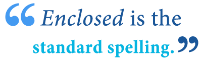 definition of enclosed definition of inclosed