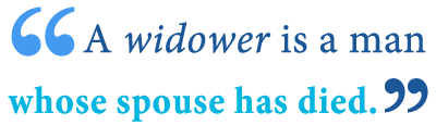 definition of widow definition of widower definition