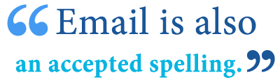e mail or email or e mail