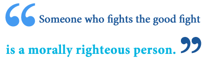 fought the good fight of faith 