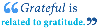 how do you spell grateful