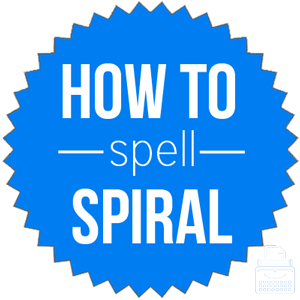 how to spell spiral