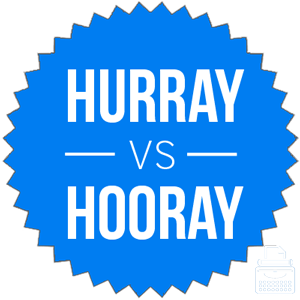 hurray versus hooray