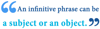 infinitive phrase examples 