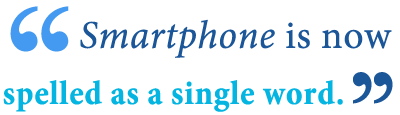 is smartphone two words