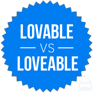 loveable versus lovable 
