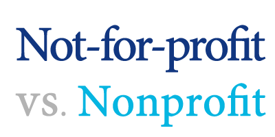 not for profit versus nonprofit