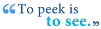 peak vs peek