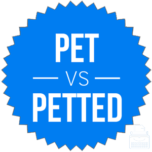 pet versus petted