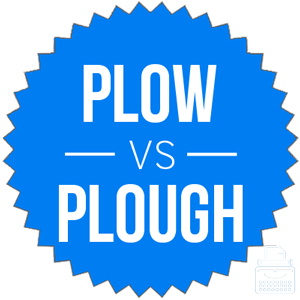 plow versus plough