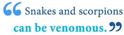 venomous versus poisonous