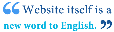 web sites or websites