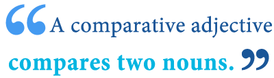 what is a comparative word