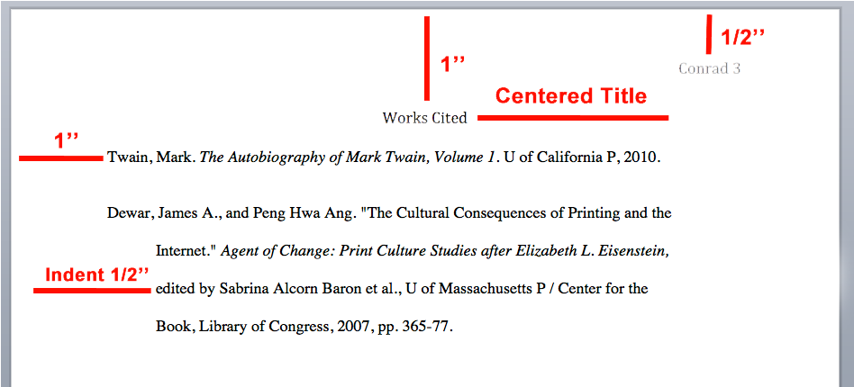 mla citation essay format